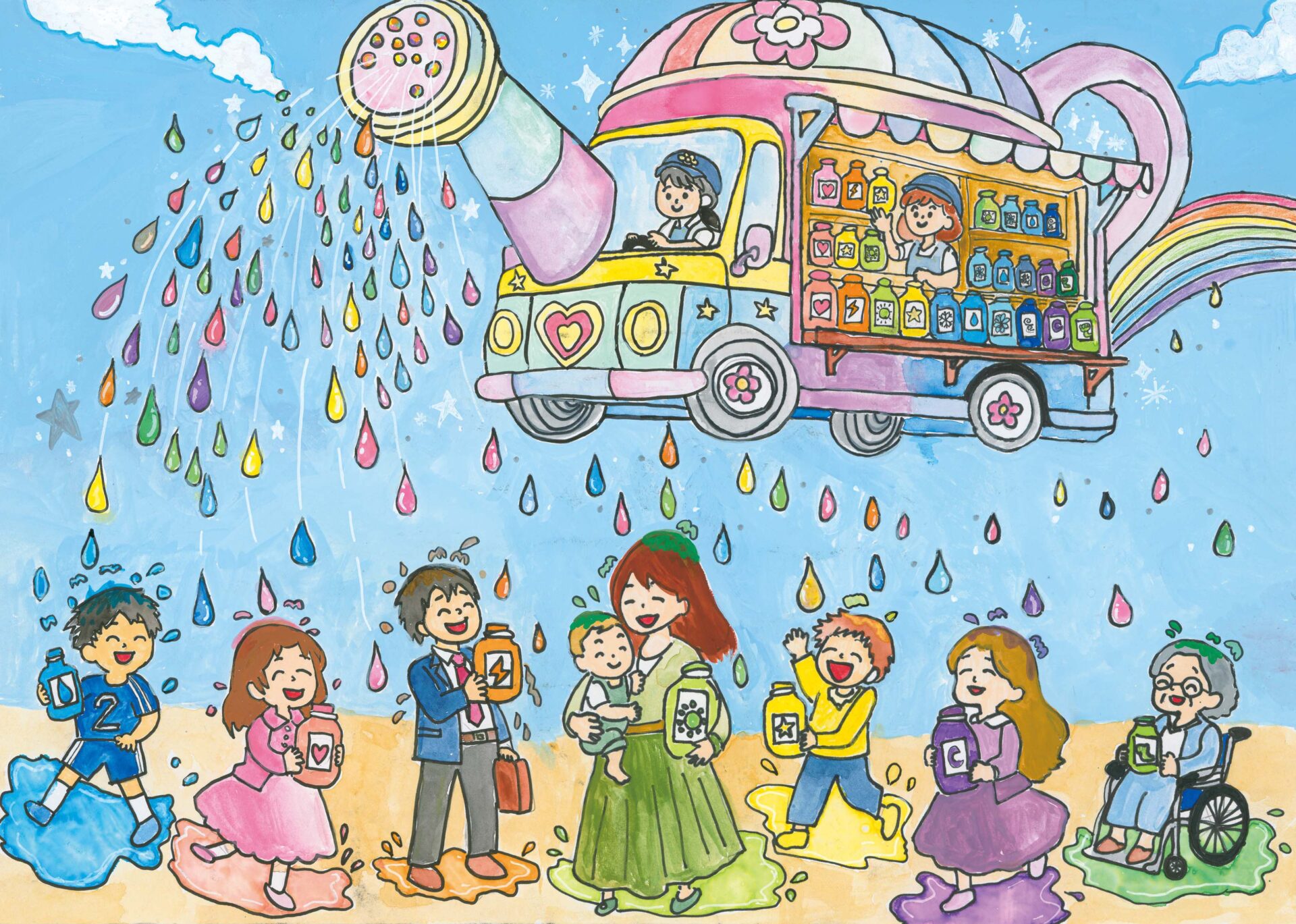 第6回わたしたちの夢のトラック「こんなトラックあったらいいな!」小学生絵画コンクール表彰式を開催