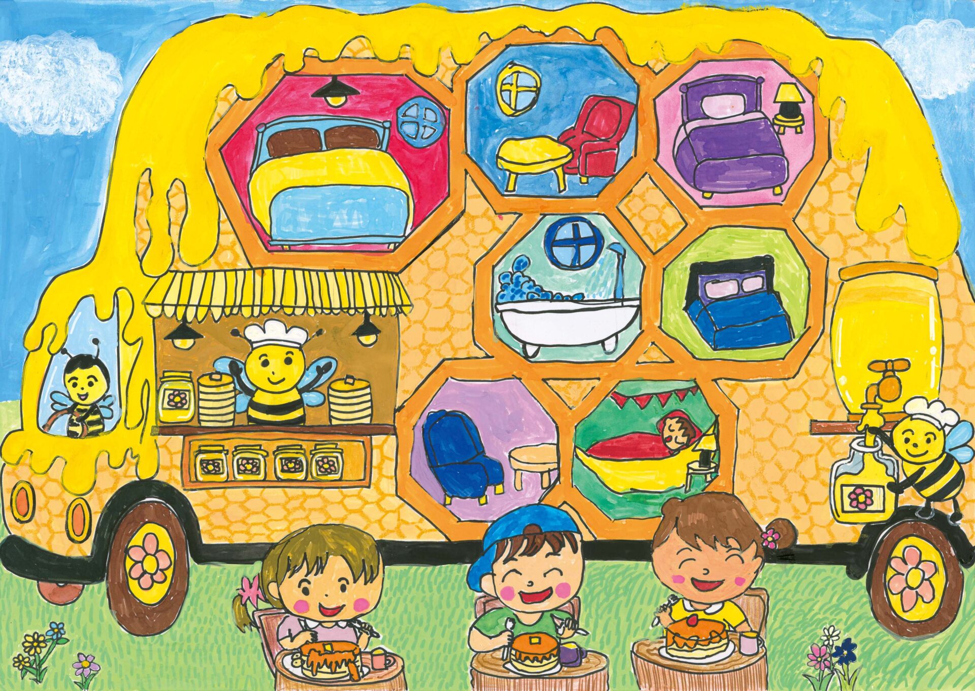 第6回わたしたちの夢のトラック「こんなトラックあったらいいな!」小学生絵画コンクール表彰式を開催