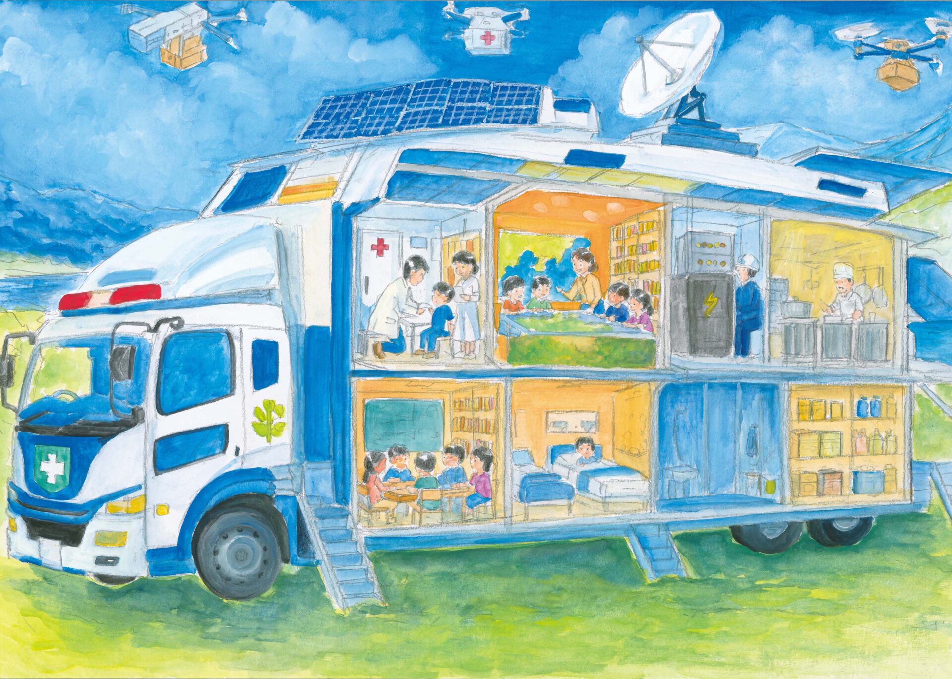 第6回わたしたちの夢のトラック「こんなトラックあったらいいな!」小学生絵画コンクール表彰式を開催